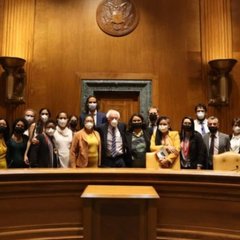 comitiva brasileira com sanders